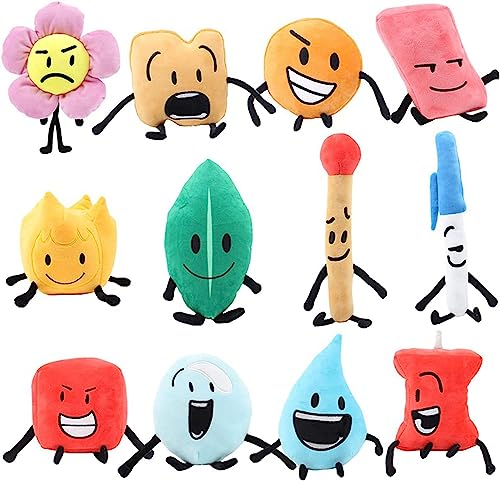 CALLOVE Plüschtier, Gefüllte Puppe Leafy/Firey/Flower/Bubble/Teardrop Kuscheltiere für Kinder und Fans (12St) von CALLOVE