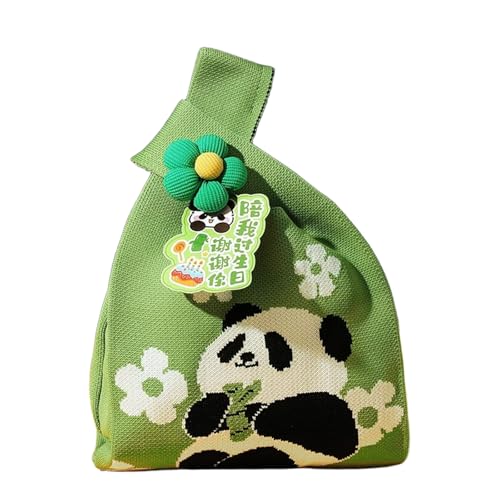 Geschenke für Mädchen, Geschenke für Kinder, Niedliches Panda Strickbeutel, Geschenk Mädchen 4 Jahre, Kinderhandtaschen, Handtasche für Grundschüler zum Geburtstag Oder als Belohnung (2) von CALLYSONIC