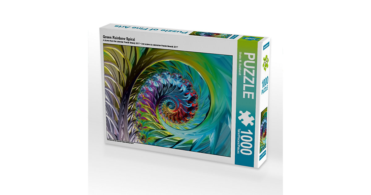 Puzzle CALVENDO Puzzle Green Rainbow Spiral - 1000 Teile Foto-Puzzle glückliche Stunden  Kinder von CALVENDO®