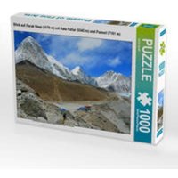 CALVENDO Puzzle Blick auf Gorak Shep (5170 m) mit Kala Pattar (5545 m) und Pumori (7161 m) 1000 Teile Lege-Größe 64x48cm Foto-Puzzle für glückliche Stunden von CALVENDO Verlag GmbH