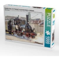 CALVENDO Puzzle Dampflok 30 (pr. T3) "Chanderli" der Kandertalbahn in Haltingen 1000 Teile Lege-Größe 64x48cm Foto-Puzzle für glückliche Stunden von Calvendo Puzzle