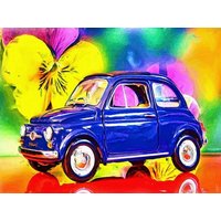CALVENDO Puzzle Der Fiat Nuova 500 aus Italien wurde von 1957 bis 1975 gebaut. 1000 Teile Lege-Größe 64x48cm Foto-Puzzle für glückliche Stunden von CALVENDO Verlag GmbH