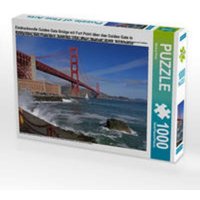 CALVENDO Puzzle Eindrucksvolle Golden Gate Bridge mit Fort Point über das Golden Gate in Kalifornien, San Francisco. Amerika, USA, Meer, Wasser, Ruhe, CALVENDO Puzzle Eindrucksvolle Golden Gate Bridge mit Fort Point über das Golden Gate in Kalifornien, San Francisco. Amerika, USA, Meer, Wasser, Ruhe, von CALVENDO V