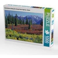 CALVENDO Puzzle Herbstfarben entlang des George Parks Highway, Alaska 1000 Teile Lege-Größe 64 x 48 cm Foto-Puzzle Bild von Christian Heeb von CALVENDO Verlag GmbH