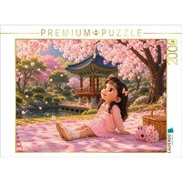 CALVENDO Puzzle Kirschblüten Picknick in Seoul 2000 Teile Lege-Größe 90 × 67 cm Foto-Puzzle für glückliche Stunden von CALVENDO Verlag GmbH