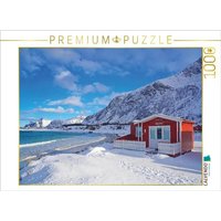 CALVENDO Puzzle Kleine Hütte auf den Lofoten (Norwegen) 1000 Teile Lege-Größe 64x48cm Foto-Puzzle für glückliche Stunden von Calvendo Puzzle