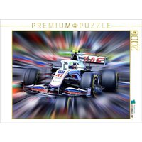 CALVENDO Puzzle Mick Schumacher - Team Haas 2000 Teile Puzzle quer 2000 Teile Lege-Größe 90 × 67 cm Foto-Puzzle für glückliche Stunden von CALVENDO Verlag GmbH