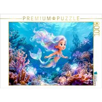 CALVENDO Puzzle Mystische Meerjungfrau Sternzeichen Fantasy Puzzle 1000 Teile Lege-Größe 64x48cm Foto-Puzzle für glückliche Stunden von CALVENDO Verlag GmbH