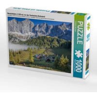 CALVENDO Puzzle Neustattalm (1.530 m) vor der Dachstein-Südwand 1000 Teile Lege-Größe 64x48cm Foto-Puzzle für glückliche Stunden von Calvendo Puzzle