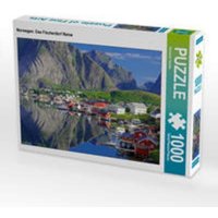 CALVENDO Puzzle Norwegen: Das Fischerdorf Reine 1000 Teile Lege-Größe 64x48cm Foto-Puzzle für glückliche Stunden von Calvendo Puzzle
