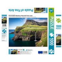 CALVENDO Puzzle Panoramablick Mulafossur Wasserfall Färöer Inseln 1000 Teile Lege-Größe 640 x 480 cm Foto-Puzzle Bild von Dennis Westermann von CALVENDO Verlag GmbH