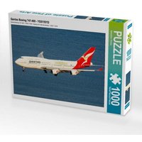 CALVENDO Puzzle Qantas Boeing 747-400 - YSSY/SYD 1000 Teile Lege-Größe 64x48cm Foto-Puzzle für glückliche Stunden von CALVENDO Verlag GmbH