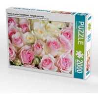 CALVENDO Puzzle Rosen in zarten Pastelltönen - hellgelb und rosa 2000 Teile Lege-Größe 90x67cm Foto-Puzzle für glückliche Stunden von CALVENDO Verlag GmbH
