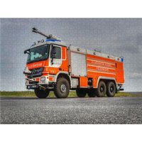 CALVENDO Puzzle Rosenbauer FLF 9700 / 250 MB Actros 3360 - Airport Kassel 1000 Teile Lege-Größe 64x48cm Foto-Puzzle für glückliche Stunden von Calvendo Puzzle