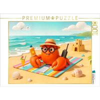 CALVENDO Puzzle Sternzeichen Krebs Strand Sonne Puzzle 1000 Teile Lege-Größe 64x48cm Foto-Puzzle für glückliche Stunden von CALVENDO Verlag GmbH