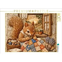 CALVENDO Puzzle Stiche voller Geborgenheit - Eichhörnchen beim Sticken 1000 Teile Lege-Größe 64x48cm Foto-Puzzle für glückliche Stunden CALVENDO Puzzle Stiche voller Geborgenheit - Eichhörnchen beim Sticken 1000 Teile Lege-Größe 64x48cm Foto-Puzzle für glückliche Stunden von CALVENDO Verlag GmbH