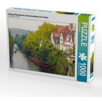 CALVENDO Puzzle Tübinger Neckarfront mit Stocherkähnen im Herbst 1000 Teile Lege-Größe 64x48cm Foto-Puzzle für glückliche Stunden CALVENDO Puzzle Tübinger Neckarfront mit Stocherkähnen im Herbst 1000 Teile Lege-Größe 64x48cm Foto-Puzzle für glückliche Stunden von Calvendo