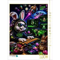 CALVENDO Puzzle hacking rabbit 1000 Teile Lege-Größe 64x48cm Foto-Puzzle für glückliche Stunden von CALVENDO Verlag GmbH