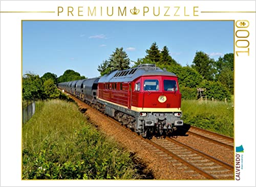 CALVENDO Puzzle 132 293 mit einem Getreidezug bei Medewitz (OL) am 06.06.2016 1000 Teile Puzzle quer | 1000 Teile Lege-Größe 64 x 48 cm Foto-Puzzle für glückliche Stunden von CALVENDO