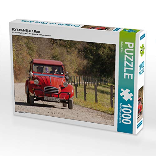 CALVENDO Puzzle 2CV 6 Club Bj.86 1.Hand 1000 Teile Puzzle quer | 1000 Teile Lege-Größe 64 x 48 cm Foto-Puzzle für glückliche Stunden von CALVENDO