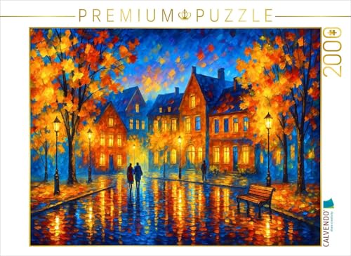 CALVENDO Puzzle Abendstimmung in der Kleinstadt | 2000 Teile Lege-Größe 90 x 67 cm Foto-Puzzle für glückliche Stunden von CALVENDO