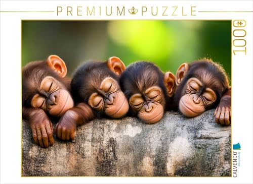 CALVENDO Puzzle Affen | 1000 Teile Lege-Größe 64 x 48 cm Foto-Puzzle für glückliche Stunden von CALVENDO