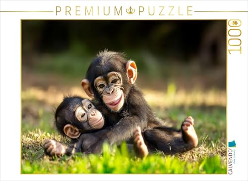 CALVENDO Puzzle Affenstark verbunden | 1000 Teile Lege-Größe 64 x 48 cm Foto-Puzzle für glückliche Stunden von CALVENDO