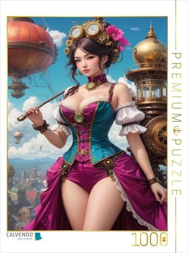 CALVENDO Puzzle Aiko – Die Steampunkqueen | 1000 Teile Lege-Größe 48 x 64 cm Foto-Puzzle für glückliche Stunden von CALVENDO