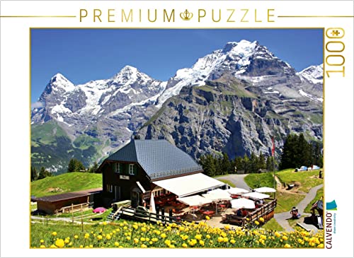 CALVENDO Puzzle Allmendhubel - Eiger-Mönch-Jungfrau - swissmountainview.ch 1000 Teile Lege-Größe 64 x 48 cm Foto-Puzzle Bild von swissmountainview.ch von CALVENDO