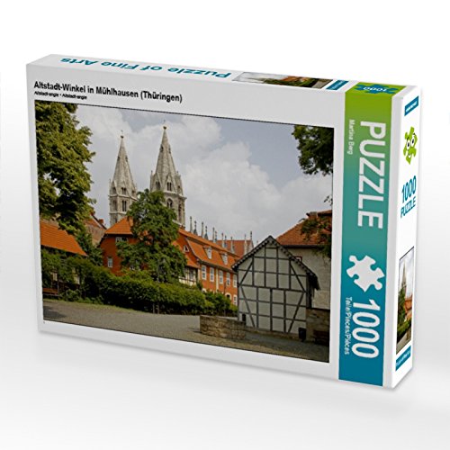 CALVENDO Puzzle Altstadt-Winkel in Mühlhausen (Thüringen) 1000 Teile Puzzle quer | 1000 Teile Lege-Größe 64 x 48 cm Foto-Puzzle für glückliche Stunden von CALVENDO