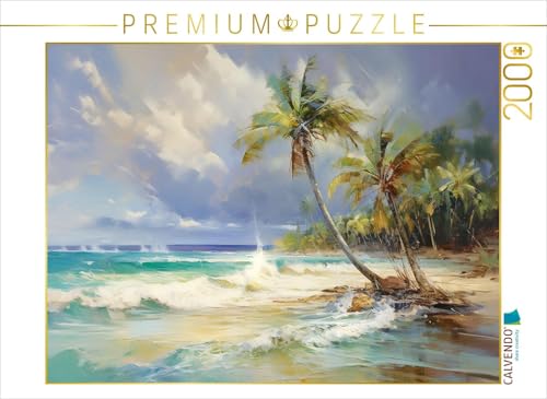CALVENDO Puzzle Am weißen Sandstrand | Lege-Größe cm Foto-Puzzle für glückliche Stunden von CALVENDO