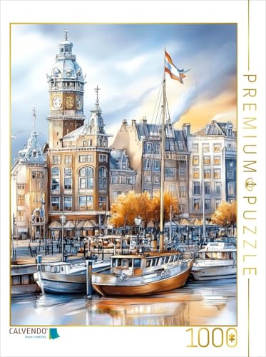 CALVENDO Puzzle Amsterdam – Stadt der Grachten und Giebel | 1000 Teile Lege-Größe 64 x 48 cm Foto-Puzzle für glückliche Stunden CALVENDO Puzzle Amsterdam – Stadt der Grachten und Giebel | 1000 Teile Lege-Größe 64 x 48 cm Foto-Puzzle für glückliche Stunden von CALVENDO