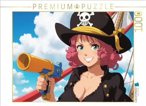 CALVENDO Puzzle Anime Girl Piratin | 1000 Teile Lege-Größe 64 x 48 cm Foto-Puzzle für glückliche Stunden von CALVENDO