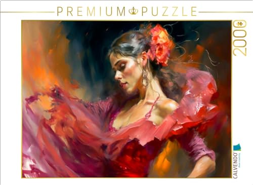 CALVENDO Puzzle Anmutige Flamencotänzerin | 2000 Teile Lege-Größe 90 x 67 cm Foto-Puzzle für glückliche Stunden von CALVENDO