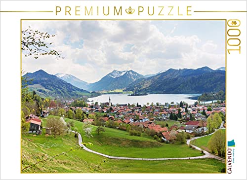 CALVENDO Puzzle Aussicht auf den Luftkurort Schliersee 1000 Teile Puzzle quer | 1000 Teile Lege-Größe 64 x 48 cm Foto-Puzzle für glückliche Stunden von CALVENDO