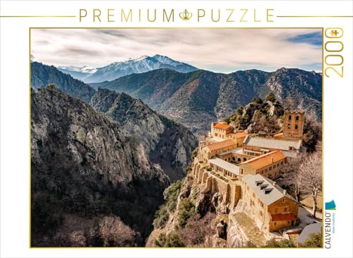 CALVENDO Puzzle Auszeit im Kloster: Saint-Martin-de-Canigou 2000 Teile Lege-Größe 90 x 67 cm Foto-Puzzle Bild von (him). von CALVENDO