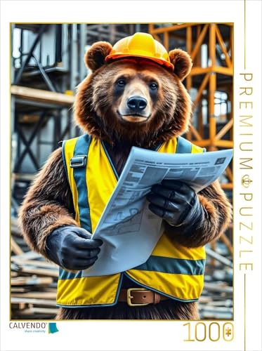 CALVENDO Puzzle BAU mit Bär | 1000 Teile Lege-Größe 48 x 64 cm Foto-Puzzle für glückliche Stunden CALVENDO Puzzle BAU mit Bär | 1000 Teile Lege-Größe 48 x 64 cm Foto-Puzzle für glückliche Stunden von CALVENDO