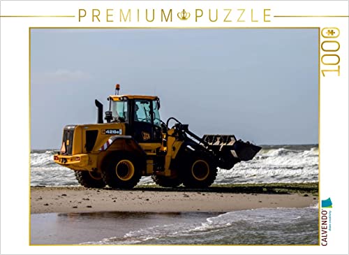CALVENDO Puzzle Bagger am Strand 1000 Teile Puzzle quer | Lege-Größe cm Foto-Puzzle für glückliche Stunden von CALVENDO