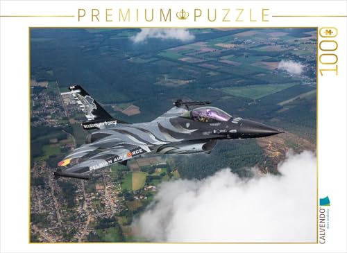 CALVENDO Puzzle Belgian Air Force - F-16 Fighting Falcon | Lege-Größe cm Foto-Puzzle für glückliche Stunden von CALVENDO