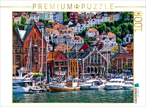 CALVENDO Puzzle Bergen, Norwegen 1000 Teile Puzzle quer | 1000 Teile Lege-Größe 64 x 48 cm Foto-Puzzle für glückliche Stunden von CALVENDO