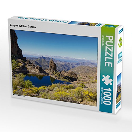 CALVENDO Puzzle Bergsee auf Gran Canaria 1000 Teile Lege-Größe 64 x 48 cm Foto-Puzzle Bild von Jörg Sobottka von CALVENDO