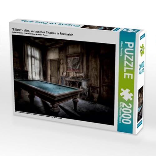 CALVENDO Puzzle Billard - altes, verlassenes Chateau in Frankreich 2000 Teile Puzzle quer | 2000 Teile Lege-Größe 90 x 67 cm Foto-Puzzle für glückliche Stunden CALVENDO Puzzle Billard - altes, verlassenes Chateau in Frankreich 2000 Teile Puzzle quer | 2000 Teile Lege-Größe 90 x 67 cm Foto-Puzzle für glückliche Stunden von CALVENDO