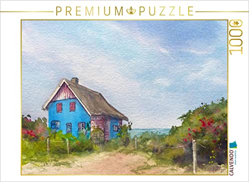 CALVENDO Puzzle Blaue Villa am Graswarder Heiligenhafen 1000 Teile Lege-Größe 64 x 48 cm Foto-Puzzle Bild von Wiebke Meier von CALVENDO