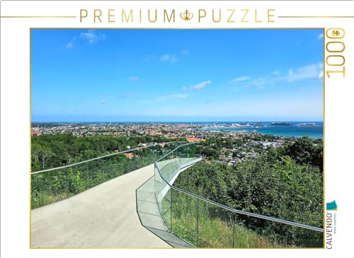 CALVENDO Puzzle Blick auf Frederikshavn von der Aussichtsplattform Pikkerbakken | 1000 Teile Lege-Größe 64 x 48 cm Foto-Puzzle für glückliche Stunden von CALVENDO