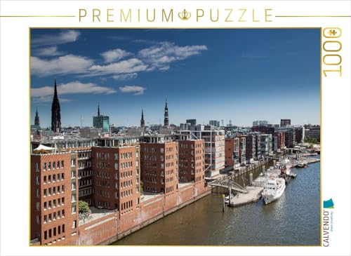 CALVENDO Puzzle Blick auf Neue Bürogebäude in der Speicherstadt, Hamburg, Deutschland | 1000 Teile Lege-Größe 64 x 48 cm Foto-Puzzle für glückliche Stunden von CALVENDO