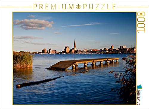 CALVENDO Puzzle Blick auf Rostock 1000 Teile Puzzle quer | 1000 Teile Lege-Größe 64 x 48 cm Foto-Puzzle für glückliche Stunden von CALVENDO