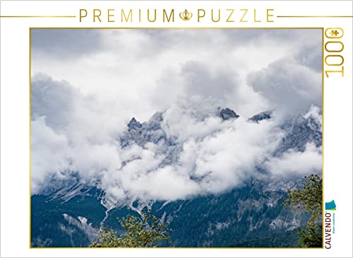 CALVENDO Puzzle Blick auf die Zugspitze. 1000 Teile Puzzle quer | Lege-Größe cm Foto-Puzzle für glückliche Stunden von CALVENDO