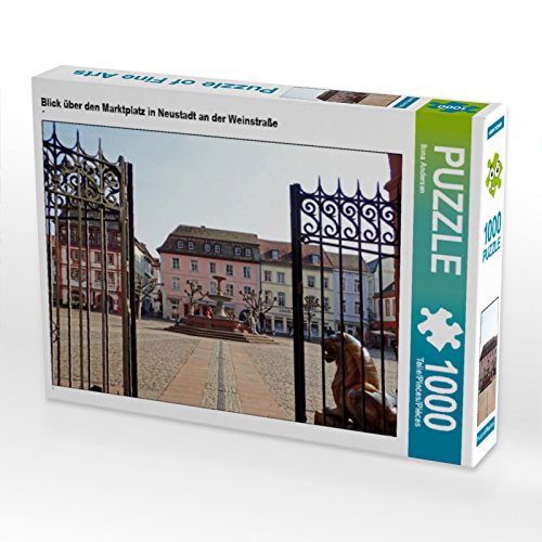 CALVENDO Puzzle Blick über den Marktplatz in Neustadt an der Weinstraße 1000 Teile Puzzle quer | Lege-Größe cm Foto-Puzzle für glückliche Stunden von CALVENDO