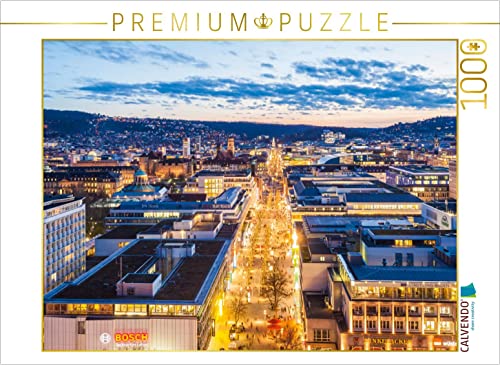 CALVENDO Puzzle Blick über die Königstraße in Stuttgart 1000 Teile Puzzle quer | 1000 Teile Lege-Größe 64 x 48 cm Foto-Puzzle für glückliche Stunden CALVENDO Puzzle Blick über die Königstraße in Stuttgart 1000 Teile Puzzle quer | 1000 Teile Lege-Größe 64 x 48 cm Foto-Puzzle für glückliche Stunden von CALVENDO