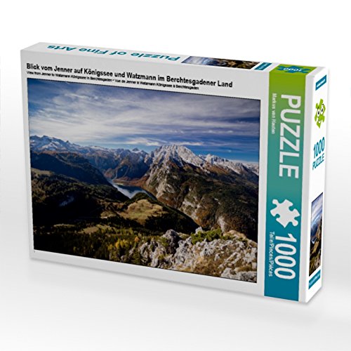 CALVENDO Puzzle Blick vom Jenner auf Königssee und Watzmann im Berchtesgadener Land 1000 Teile Puzzle quer | 1000 Teile Lege-Größe 64 x 48 cm Foto-Puzzle für glückliche Stunden von CALVENDO